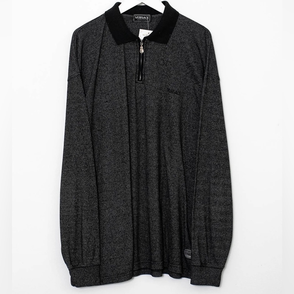 Vintage Versace La Medusa Quarterzip Sweatshirt Size  Medium(M)